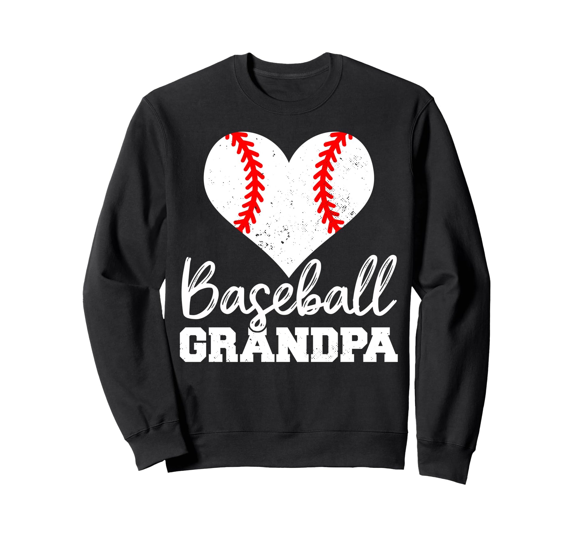 Baseball Grandpa Heart Funny Baseball Sweatshirt - Custom Art Print Unisex - T-Shirt, Sweatshirt, Hoodie