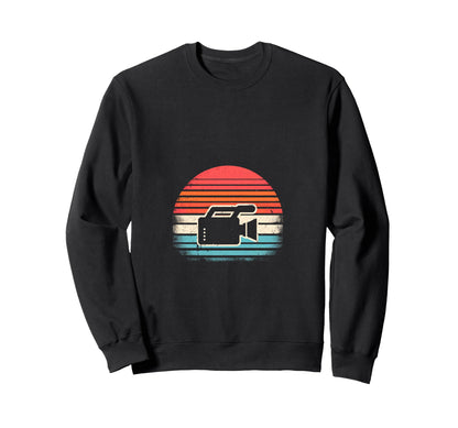 Sunset Video Camera Hoodie - Streetwear Style Unisex - T-Shirt, Sweatshirt, Hoodie