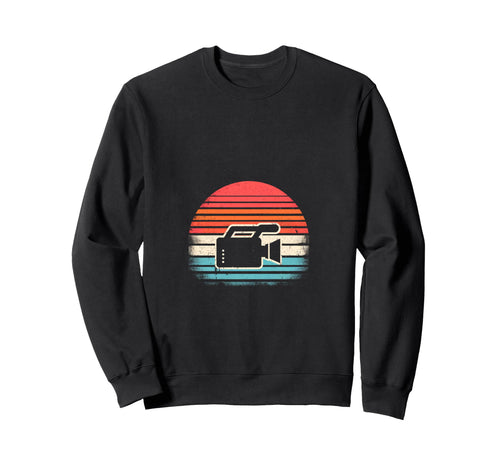 Sunset Video Camera Hoodie - Streetwear Style Unisex - T-Shirt, Sweatshirt, Hoodie