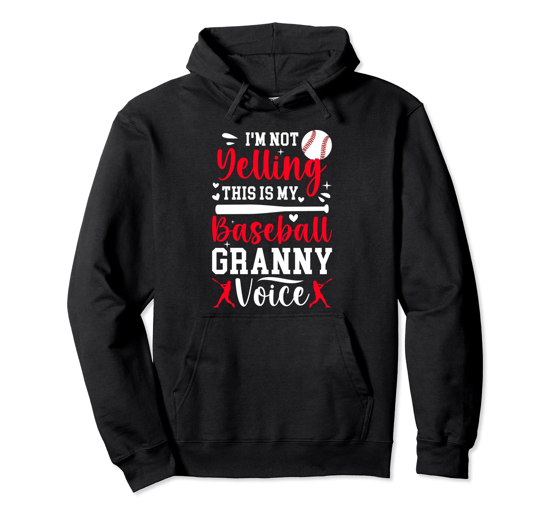 My Baseball Granny Voice Granny Hoodie - Minimalist Print Men Women - T-Shirt, Sweatshirt, Hoodie