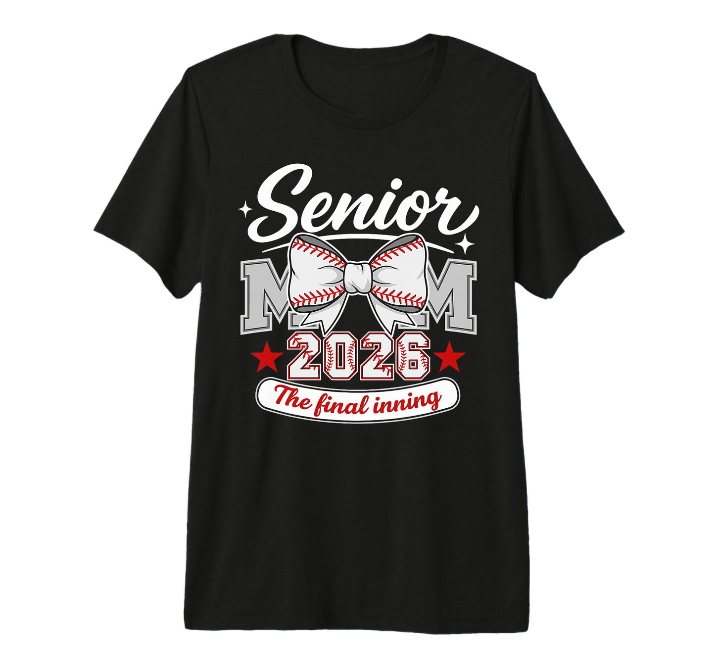 Baseball Senior Mom 2026 Final T-Shirt - Minimalist Print for Adults - T-Shirt, Sweatshirt, Hoodie