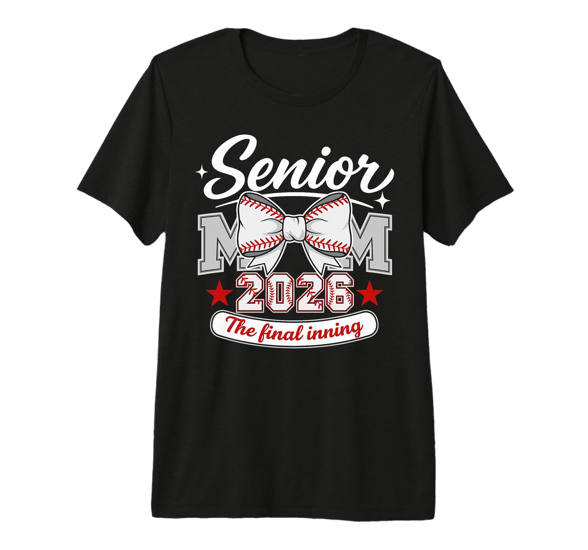 Baseball Senior Mom 2026 Final T-Shirt - Minimalist Print for Adults - T-Shirt, Sweatshirt, Hoodie