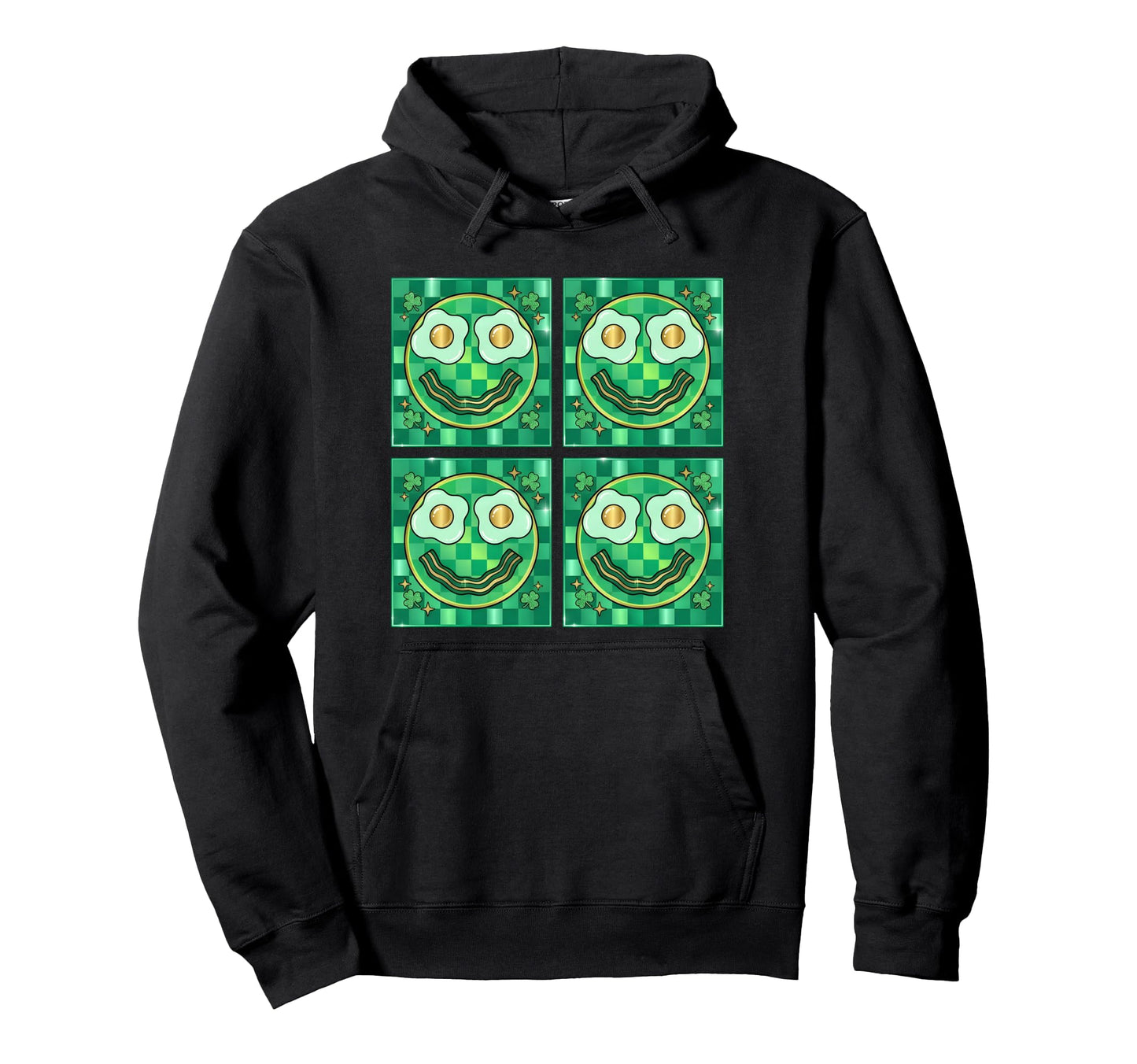 Green Face Eggs And Bacon Breakfast St Hoodie - Graphic Print Unisex - T-Shirt, Sweatshirt, Hoodie