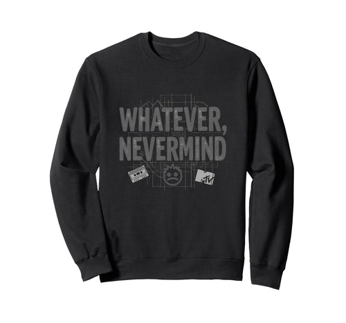 Whatever Nevermind Gen X Nostalgic Sweatshirt - Aesthetic Graphic Unisex - T-Shirt, Sweatshirt, Hoodie