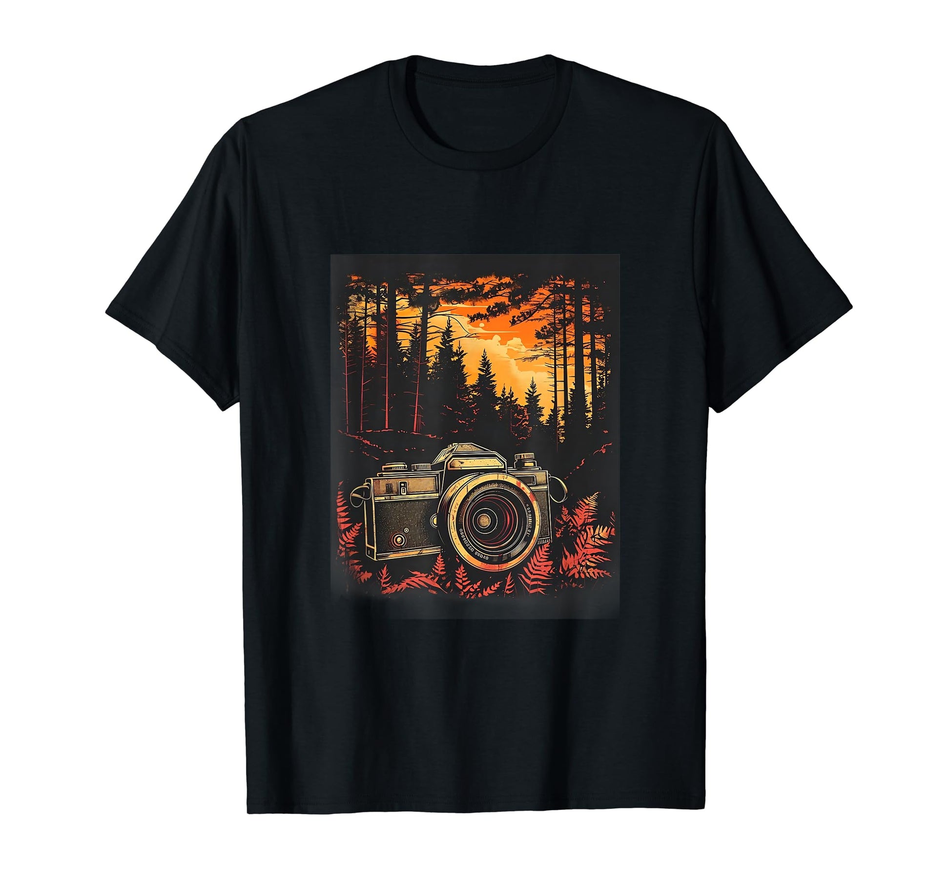 Photography Camera Forest Nature T-Shirt - Trendy Graphic Men Women - T-Shirt, Sweatshirt, Hoodie