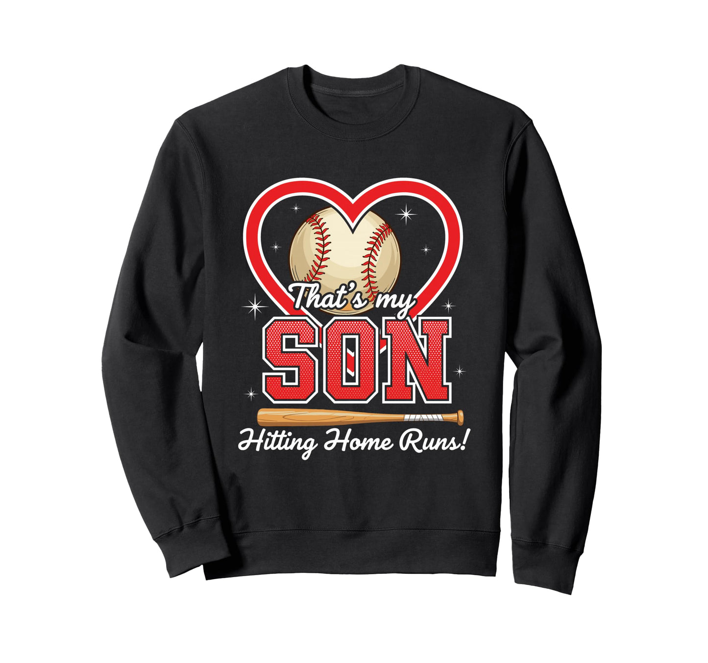 Proud Baseball Parent Son Player Fan Sweatshirt - Aesthetic Graphic Unisex - T-Shirt, Sweatshirt, Hoodie