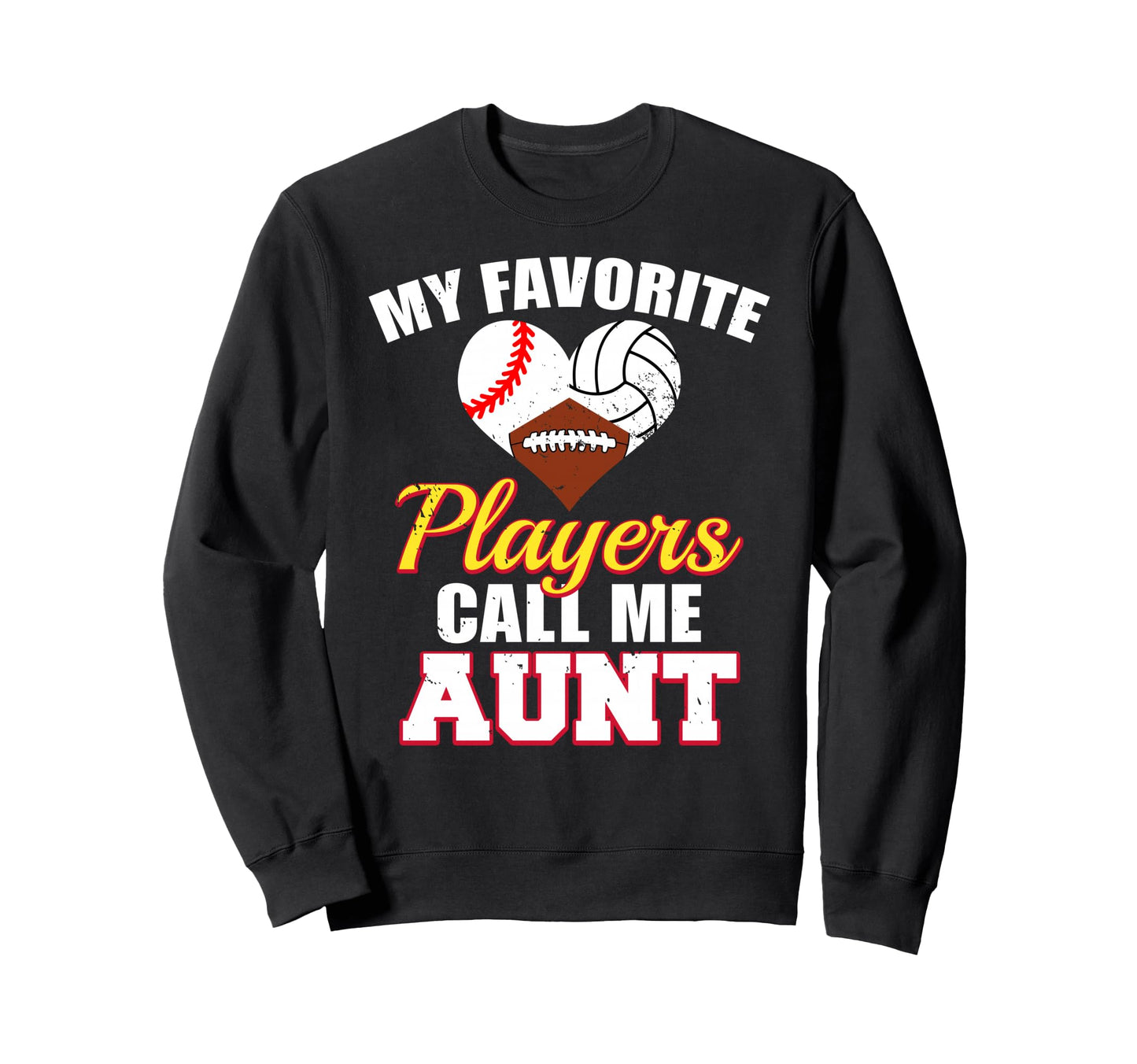 My Favorite Baseball Volleyball Sweatshirt - Minimalist Print for Adults - T-Shirt, Sweatshirt, Hoodie