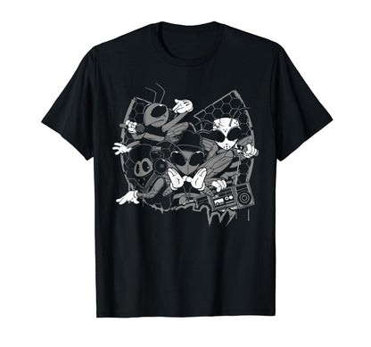 Bees Hip Hop Old School Music Lover Rap T-Shirt - Graphic Print Men Women - T-Shirt, Sweatshirt, Hoodie