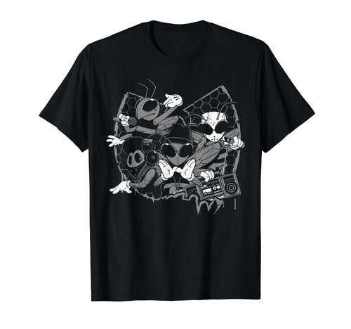 Bees Hip Hop Old School Music Lover Rap T-Shirt - Graphic Print Men Women - T-Shirt, Sweatshirt, Hoodie