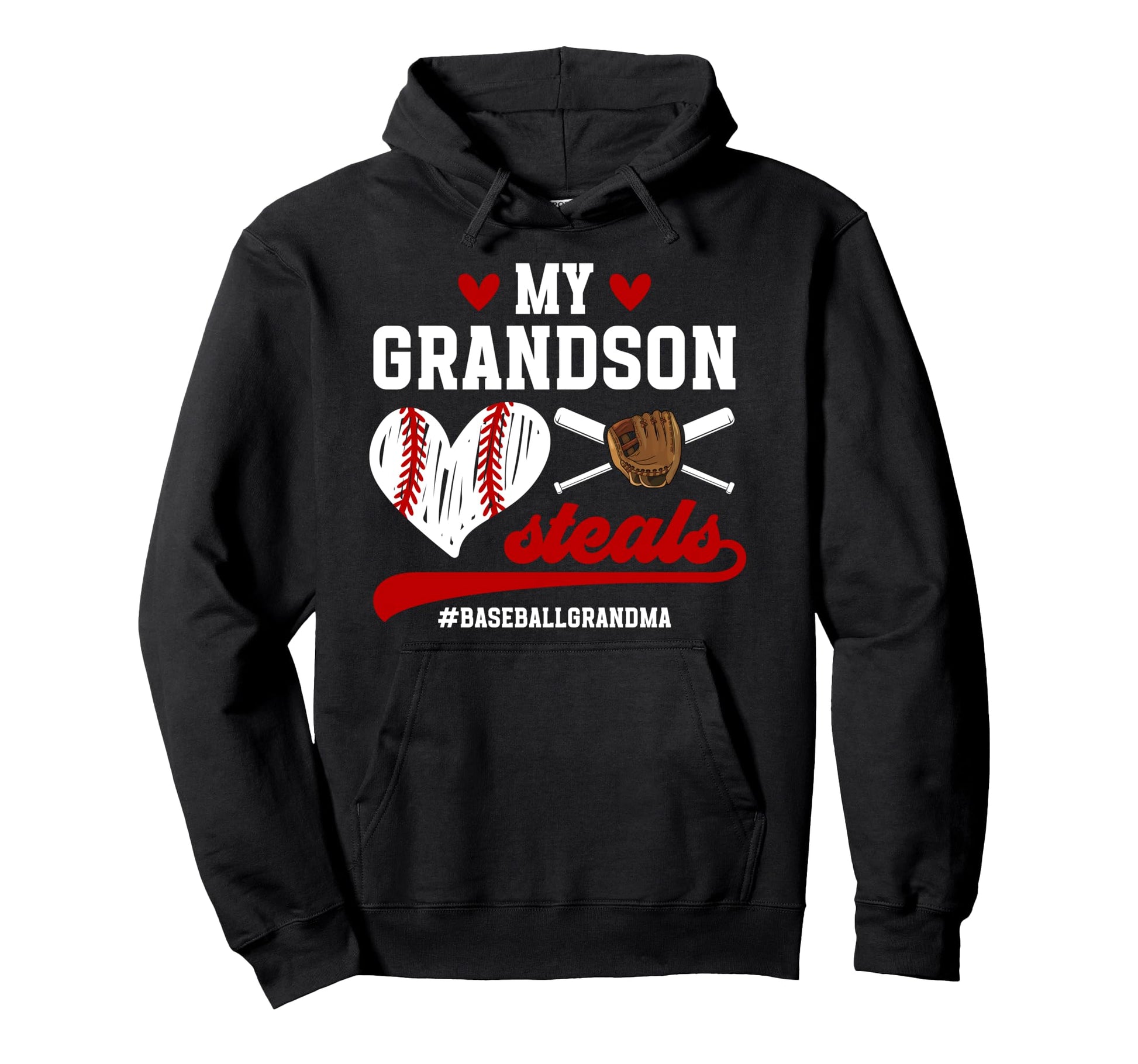 Funny Baseball Grandma Baseball Hoodie - Casual Everyday Wear Unisex - T-Shirt, Sweatshirt, Hoodie