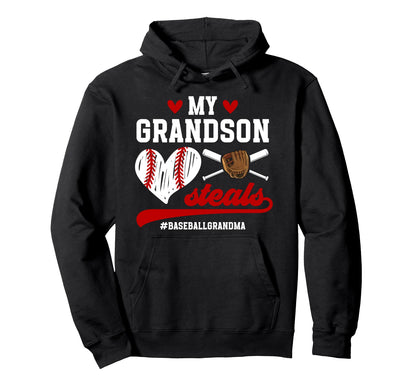 Funny Baseball Grandma Baseball Hoodie - Casual Everyday Wear Unisex - T-Shirt, Sweatshirt, Hoodie