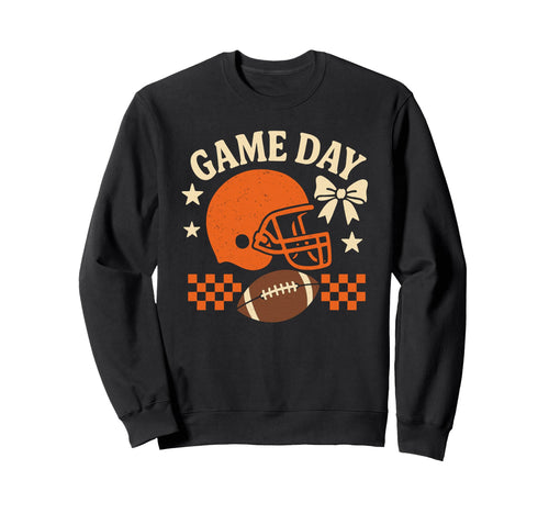 Game Day Football Coquette Bow Sweatshirt - Streetwear Style for Adults - T-Shirt, Sweatshirt, Hoodie