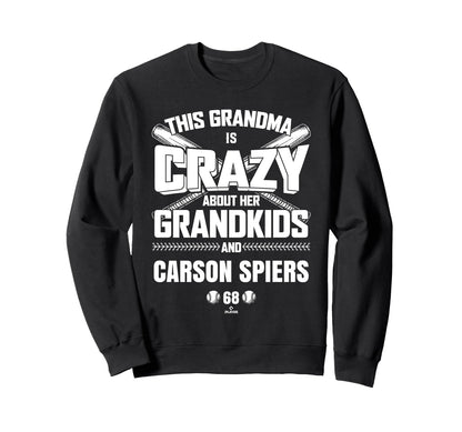 Grandma Crazy Carson Spiers Sweatshirt - Minimalist Print Men Women - T-Shirt, Sweatshirt, Hoodie