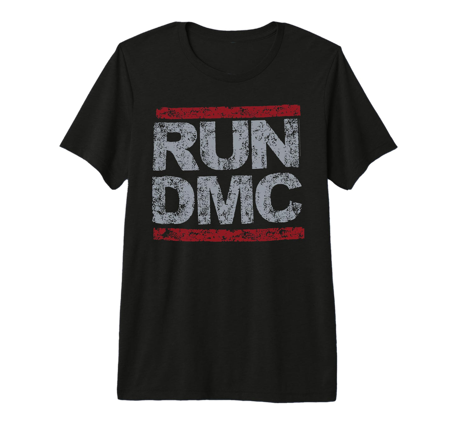 Run Dmc Grunge Logo Tri Blend T-Shirt - Fun Novelty Design for Adults - T-Shirt, Sweatshirt, Hoodie