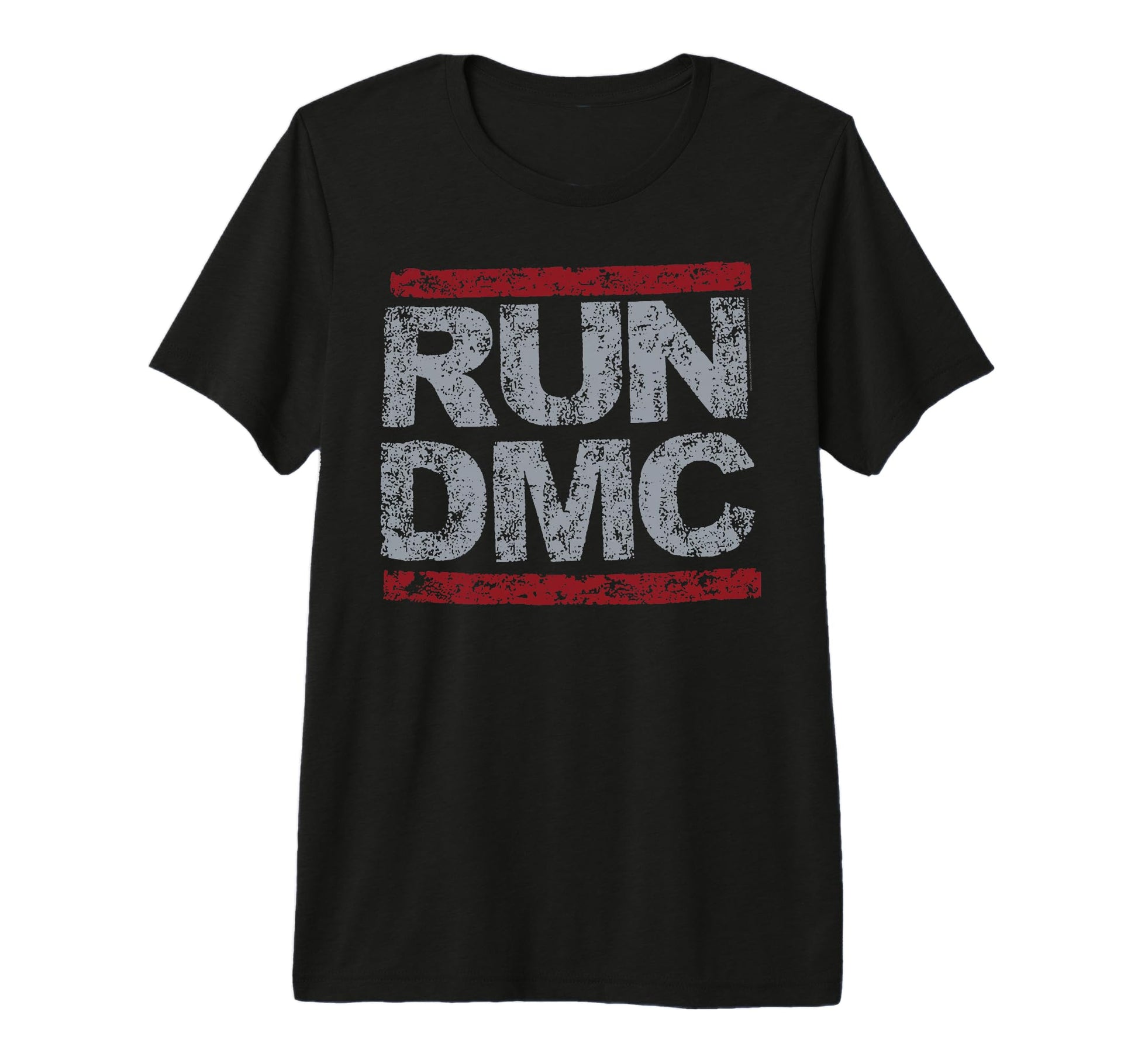 Run Dmc Grunge Logo Tri Blend T-Shirt - Fun Novelty Design for Adults - T-Shirt, Sweatshirt, Hoodie