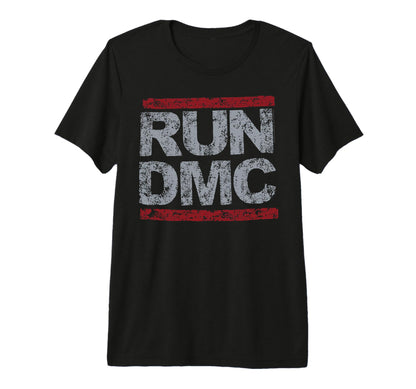 Run Dmc Grunge Logo Tri Blend T-Shirt - Fun Novelty Design for Adults - T-Shirt, Sweatshirt, Hoodie
