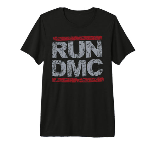 Run Dmc Grunge Logo Tri Blend T-Shirt - Fun Novelty Design for Adults - T-Shirt, Sweatshirt, Hoodie