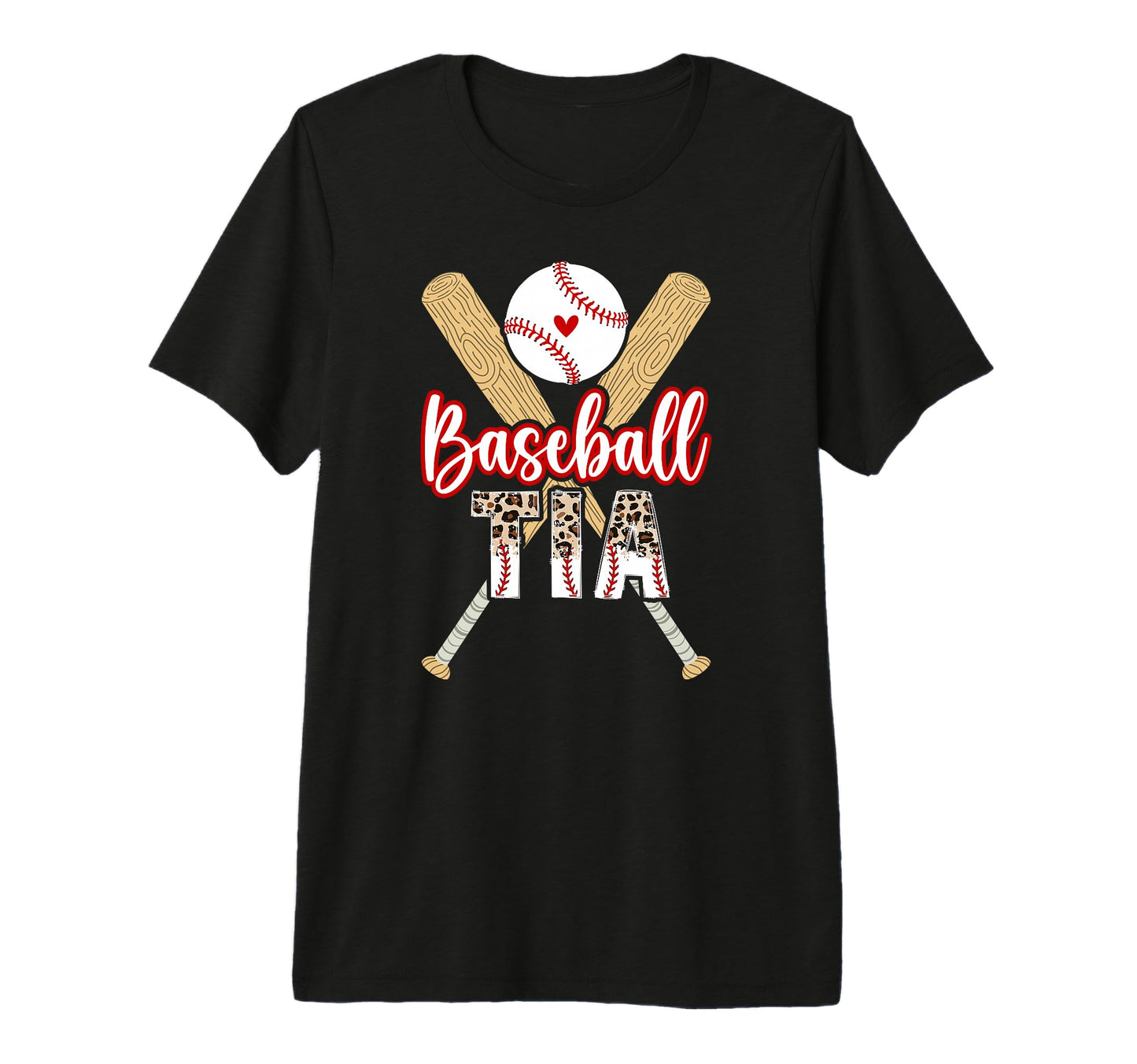 Baseball Tia Leopard Tia Baseball T-Shirt - Streetwear Style Men Women - T-Shirt, Sweatshirt, Hoodie
