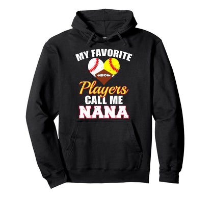 My Favorite Players Baseball Softball Hoodie - Aesthetic Graphic Unisex - T-Shirt, Sweatshirt, Hoodie
