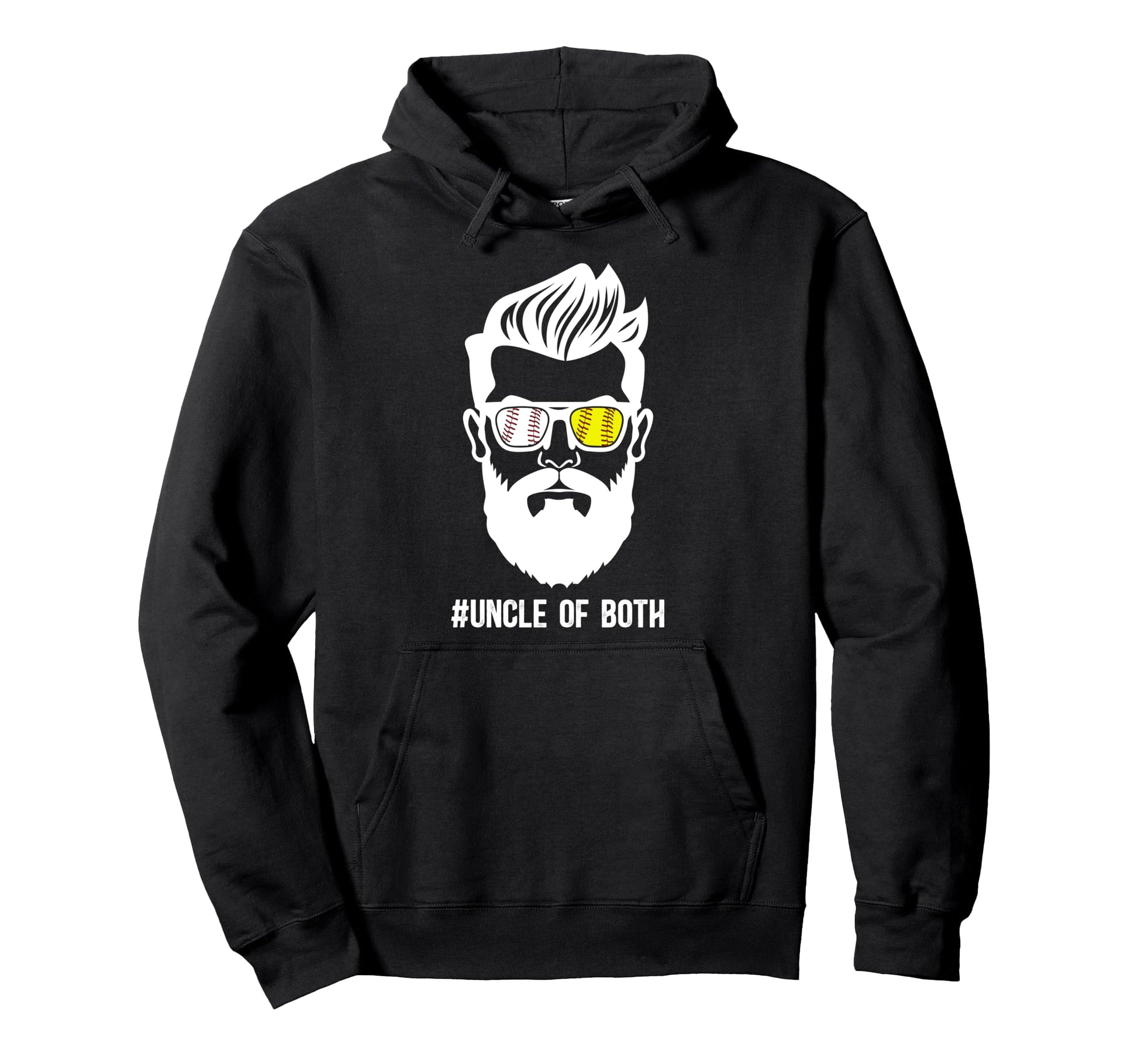 Uncle Both Baseball Softball Uncle Hoodie - Aesthetic Graphic for Adults - T-Shirt, Sweatshirt, Hoodie