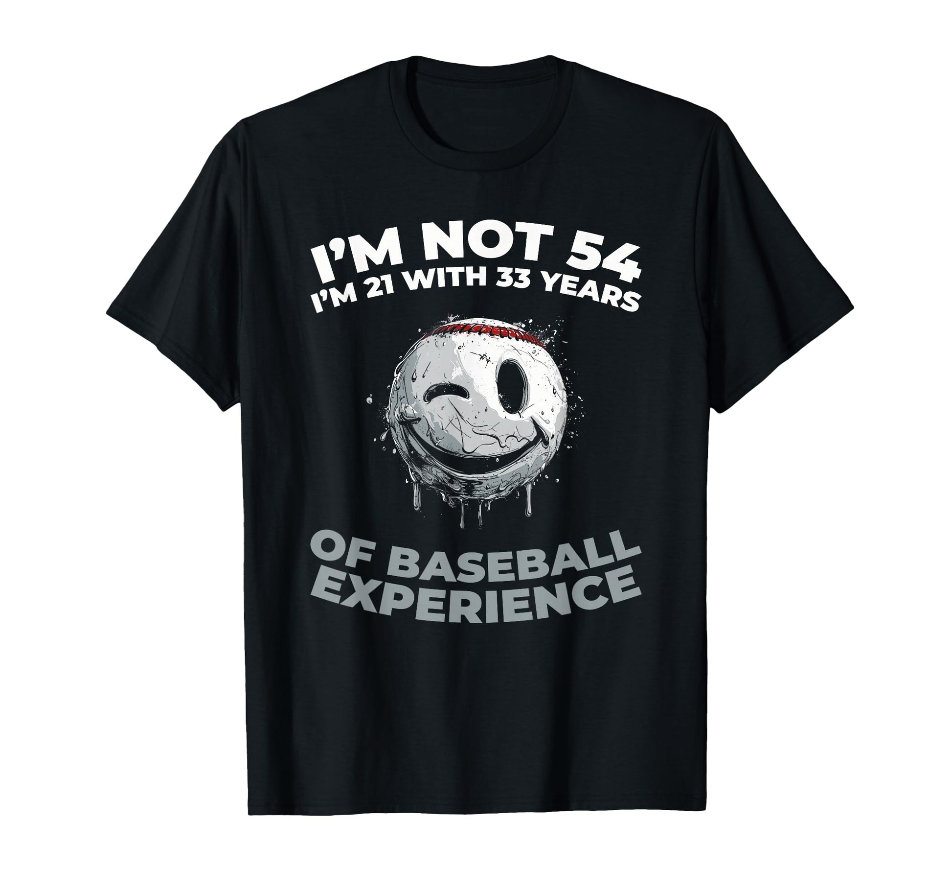 54Th Birthday Baseball Sport Team T-Shirt - Minimalist Print Unisex - T-Shirt, Sweatshirt, Hoodie