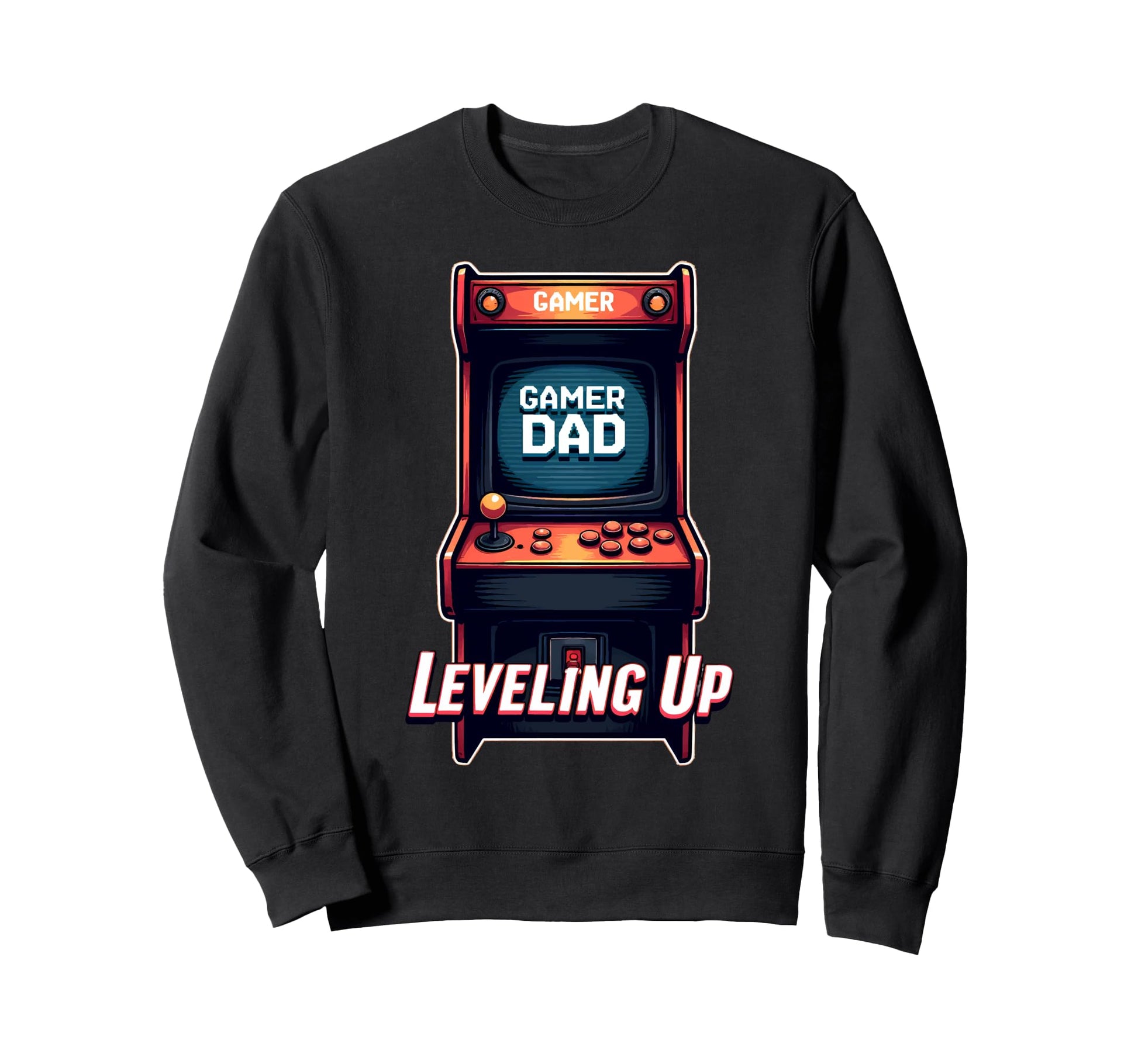 Fathers Day Gift Gamer Dad Sweatshirt - Custom Art Print for Adults - T-Shirt, Sweatshirt, Hoodie