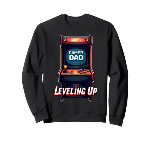 Fathers Day Gift Gamer Dad Sweatshirt - Custom Art Print for Adults - T-Shirt, Sweatshirt, Hoodie