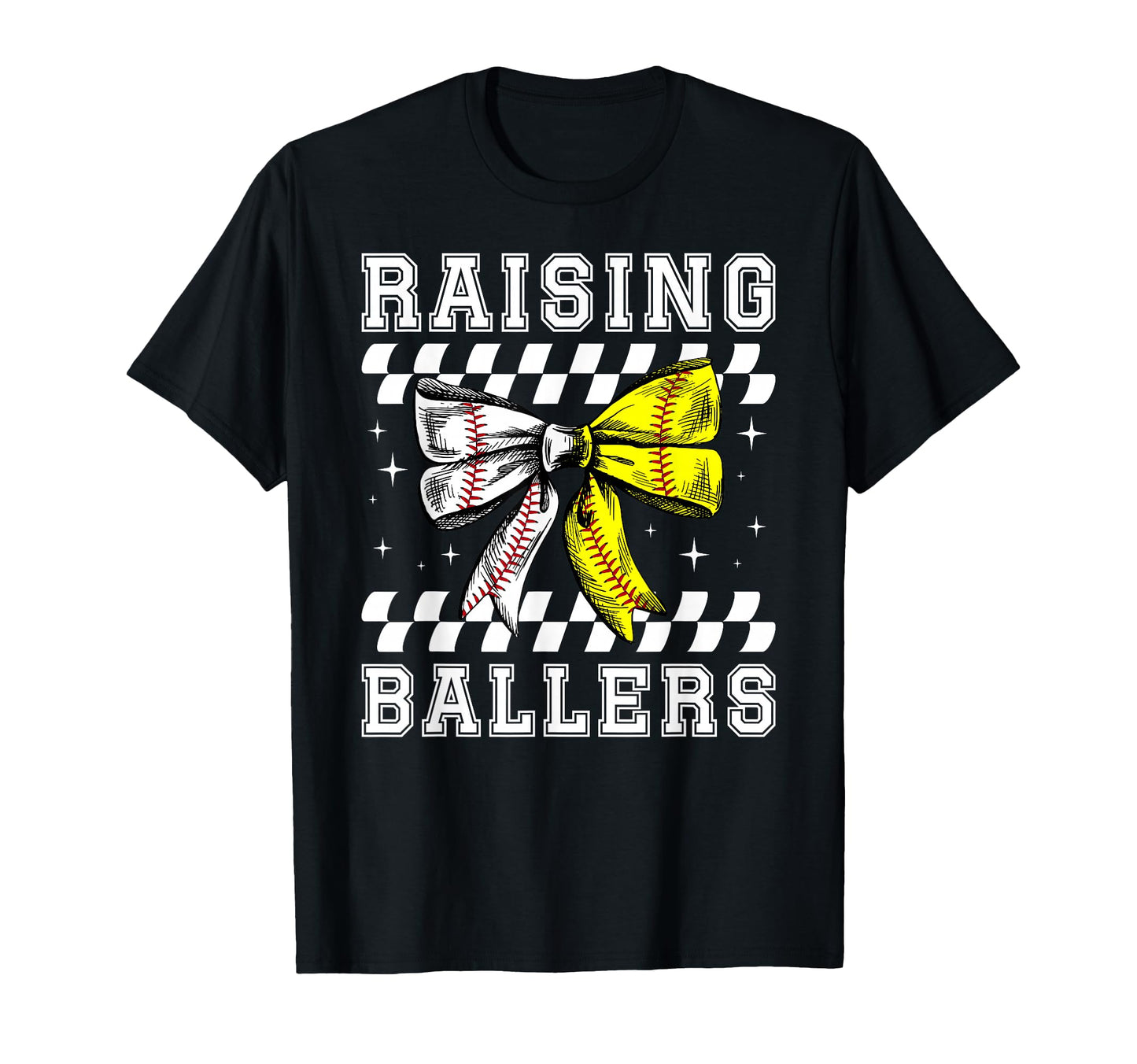 Raising Ballers Groovy Baseball T-Shirt - Fun Novelty Design Men Women - T-Shirt, Sweatshirt, Hoodie
