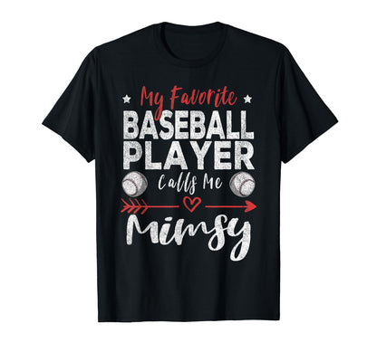 My Favorite Baseball Player Calls T-Shirt - Aesthetic Graphic for Adults - T-Shirt, Sweatshirt, Hoodie