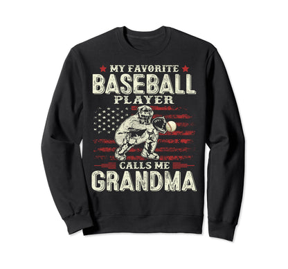 Favorite Baseball Player Calls Me Sweatshirt - Minimalist Print for Adults - T-Shirt, Sweatshirt, Hoodie