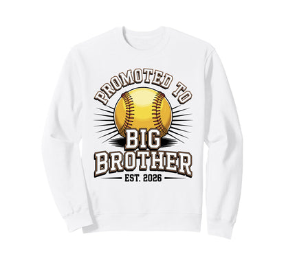 Promoted To Big Brother Est 2026 Sweatshirt - Aesthetic Graphic for Adults - T-Shirt, Sweatshirt, Hoodie