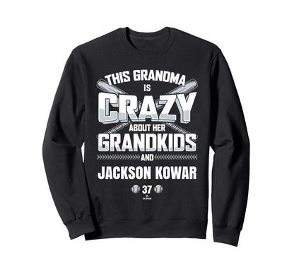 Grandma Crazy Jackson Kowar Seattle Sweatshirt - Trendy Graphic Men Women - T-Shirt, Sweatshirt, Hoodie