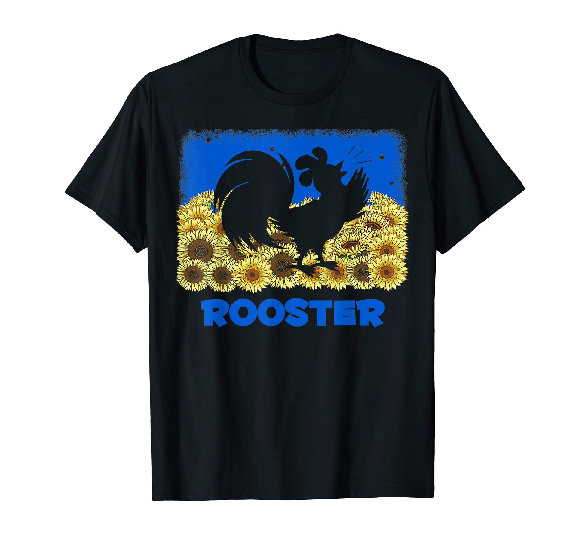 Ceramic Rooster Sunflowers Symbol T-Shirt - Streetwear Style Men Women - T-Shirt, Sweatshirt, Hoodie