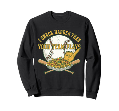 Baseball Nachos Sports Fan Team Plays Sweatshirt - Minimalist Print Unisex - T-Shirt, Sweatshirt, Hoodie