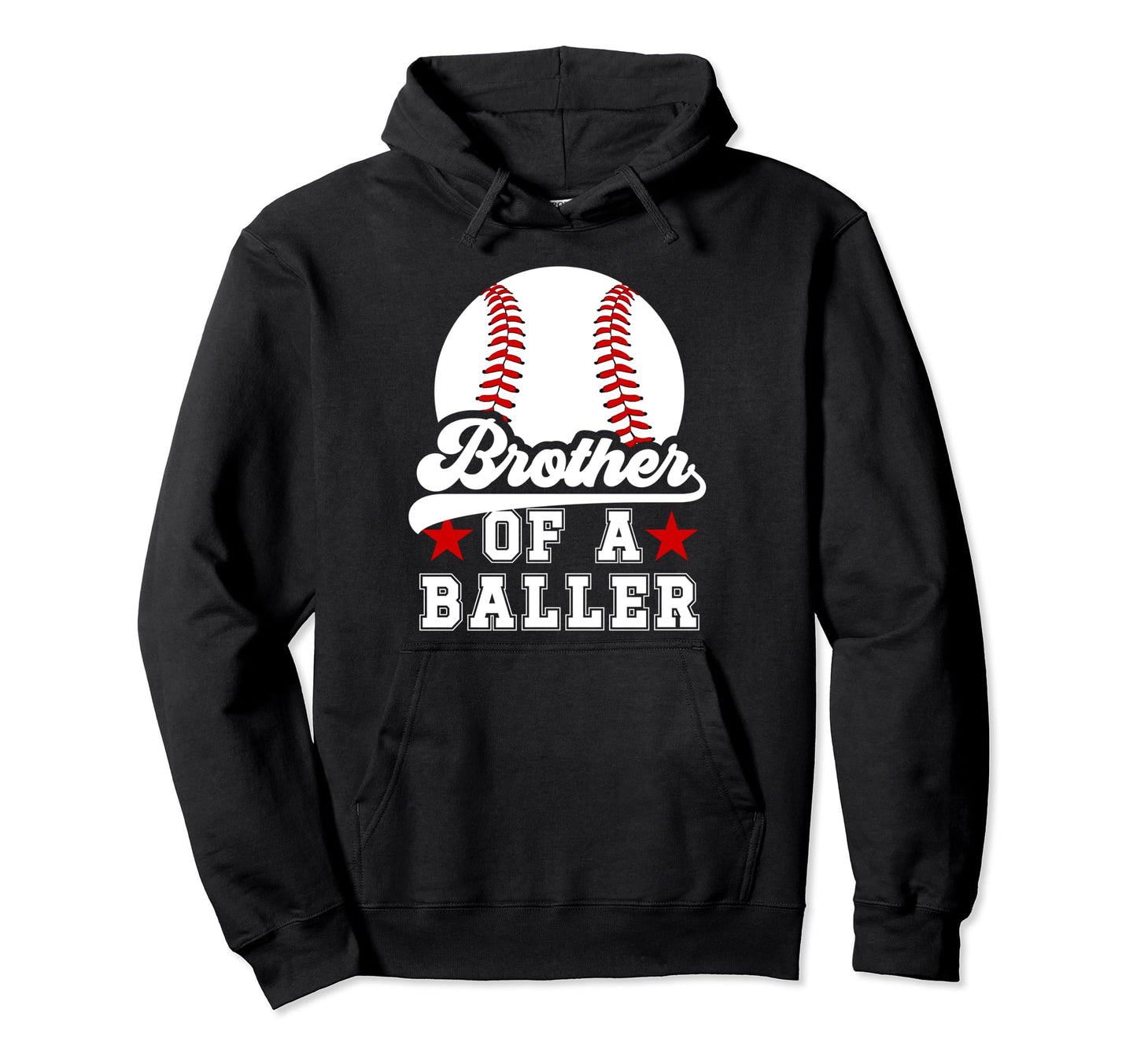 Brother Baller Baseball Brother Hoodie - Aesthetic Graphic for Adults - T-Shirt, Sweatshirt, Hoodie