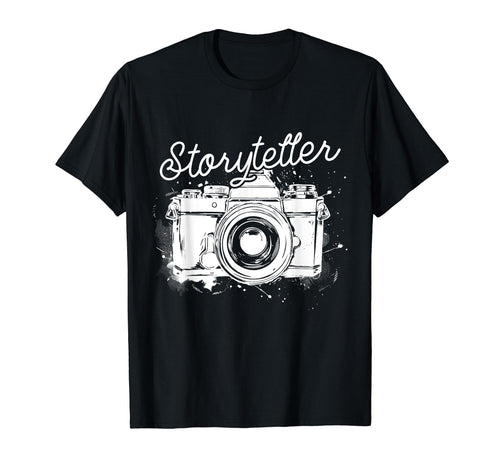 Photographer Storyteller Camera T-Shirt - Graphic Print Men Women - T-Shirt, Sweatshirt, Hoodie