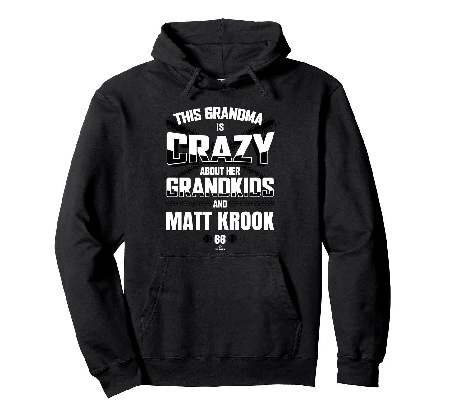 Grandma Crazy Matt Krook Baltimore Hoodie - Minimalist Print for Adults - T-Shirt, Sweatshirt, Hoodie
