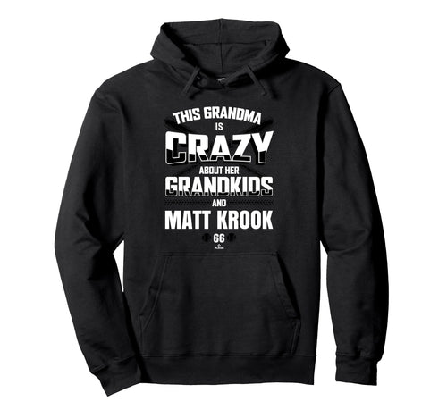 Grandma Crazy Matt Krook Baltimore Hoodie - Minimalist Print for Adults - T-Shirt, Sweatshirt, Hoodie