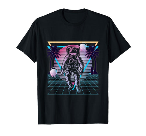 Space Astronaut Vaporwave Aesthetic T-Shirt - Custom Art Print Unisex - T-Shirt, Sweatshirt, Hoodie