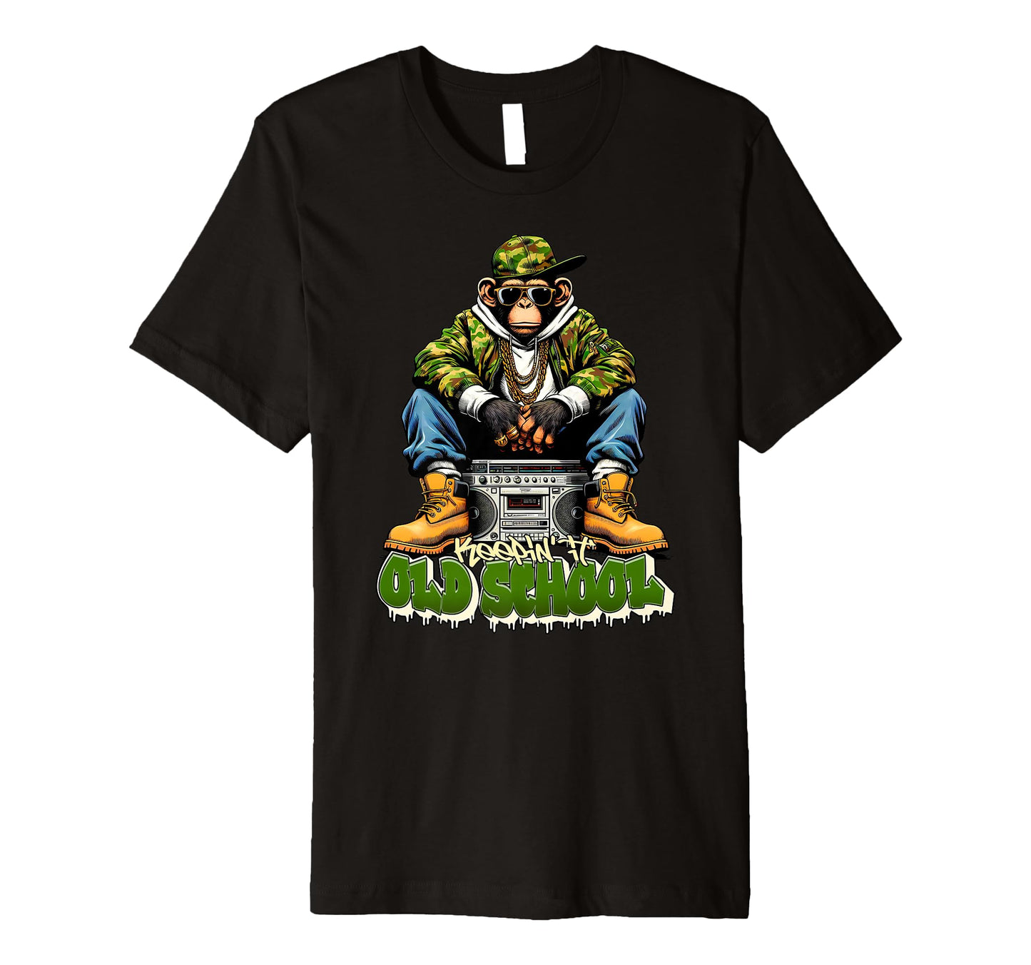 Keeping It Old School Hip Hop Bronx T-Shirt - Trendy Graphic for Adults - T-Shirt, Sweatshirt, Hoodie