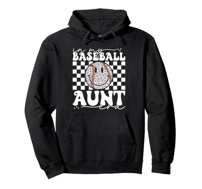 Groovy My Baseball Aunt Era Baseball Hoodie - Custom Art Print for Adults - T-Shirt, Sweatshirt, Hoodie