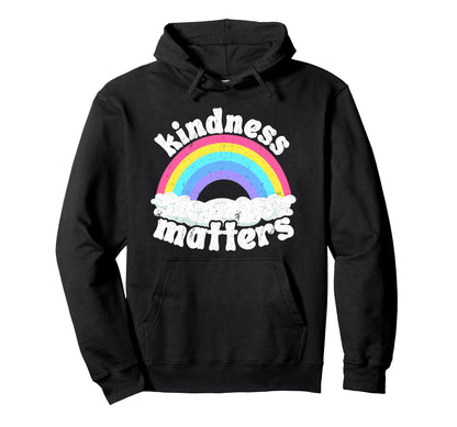 Positive Anti Bullying Rainbow Sped Hoodie - Aesthetic Graphic for Adults - T-Shirt, Sweatshirt, Hoodie