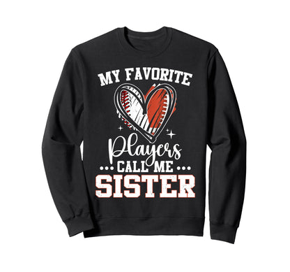 My Favorite Baseball Football Sweatshirt - Fun Novelty Design Men Women - T-Shirt, Sweatshirt, Hoodie
