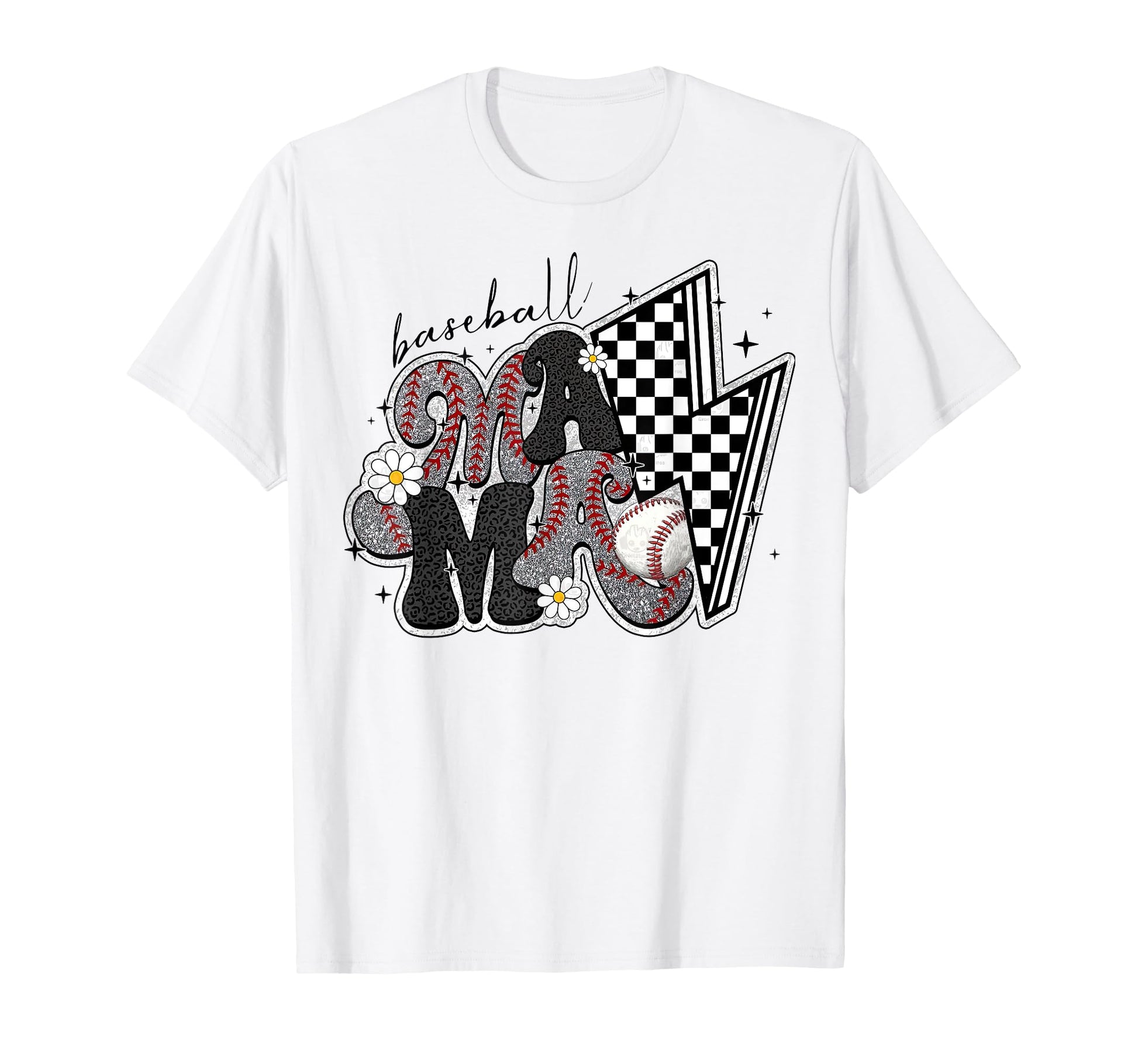 Baseball Mom Coquette Bow Sports T-Shirt - Minimalist Print for Adults - T-Shirt, Sweatshirt, Hoodie