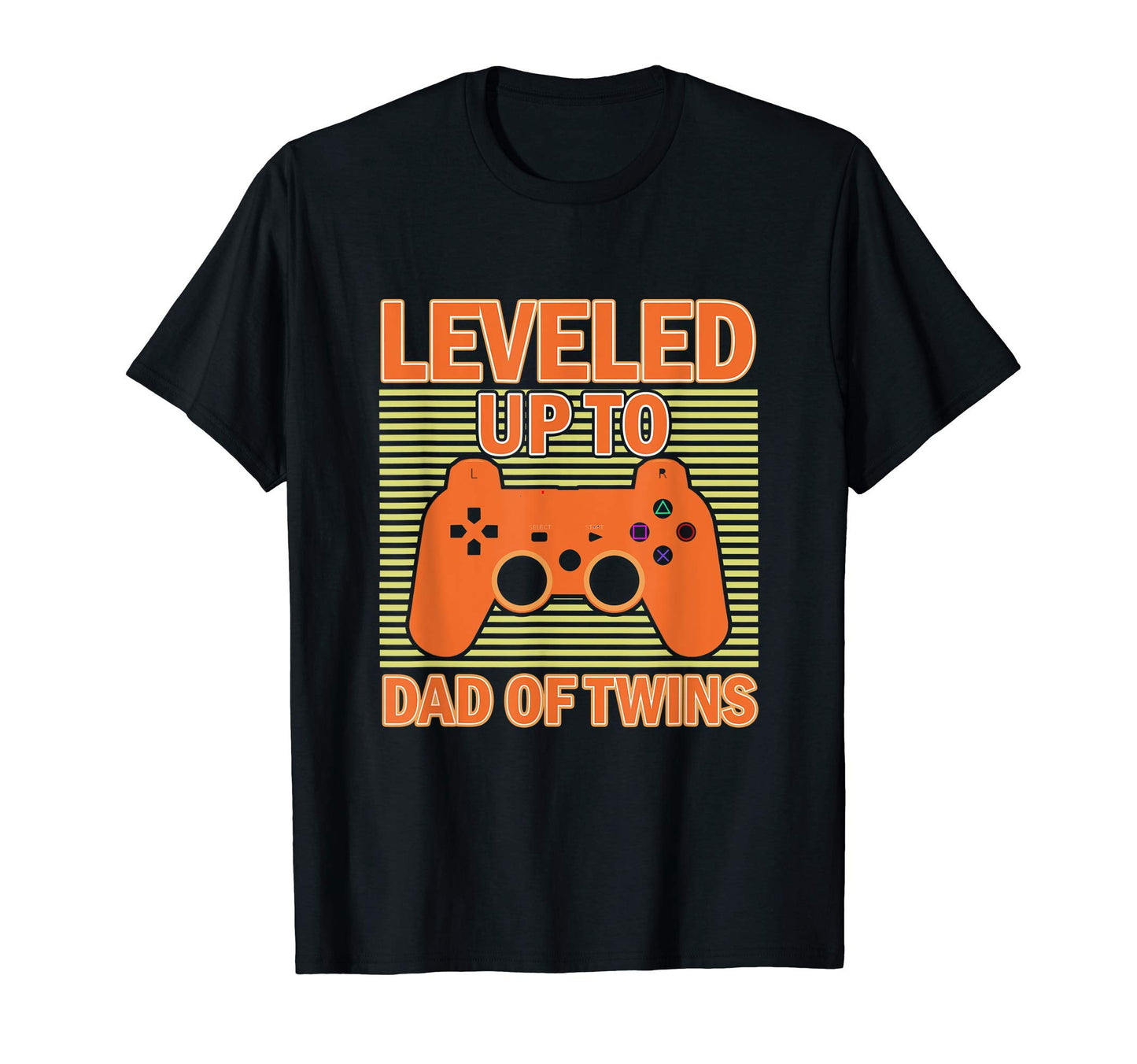 Leveled Up To Dad Twins Living T-Shirt - Casual Everyday Wear for Adults - T-Shirt, Sweatshirt, Hoodie