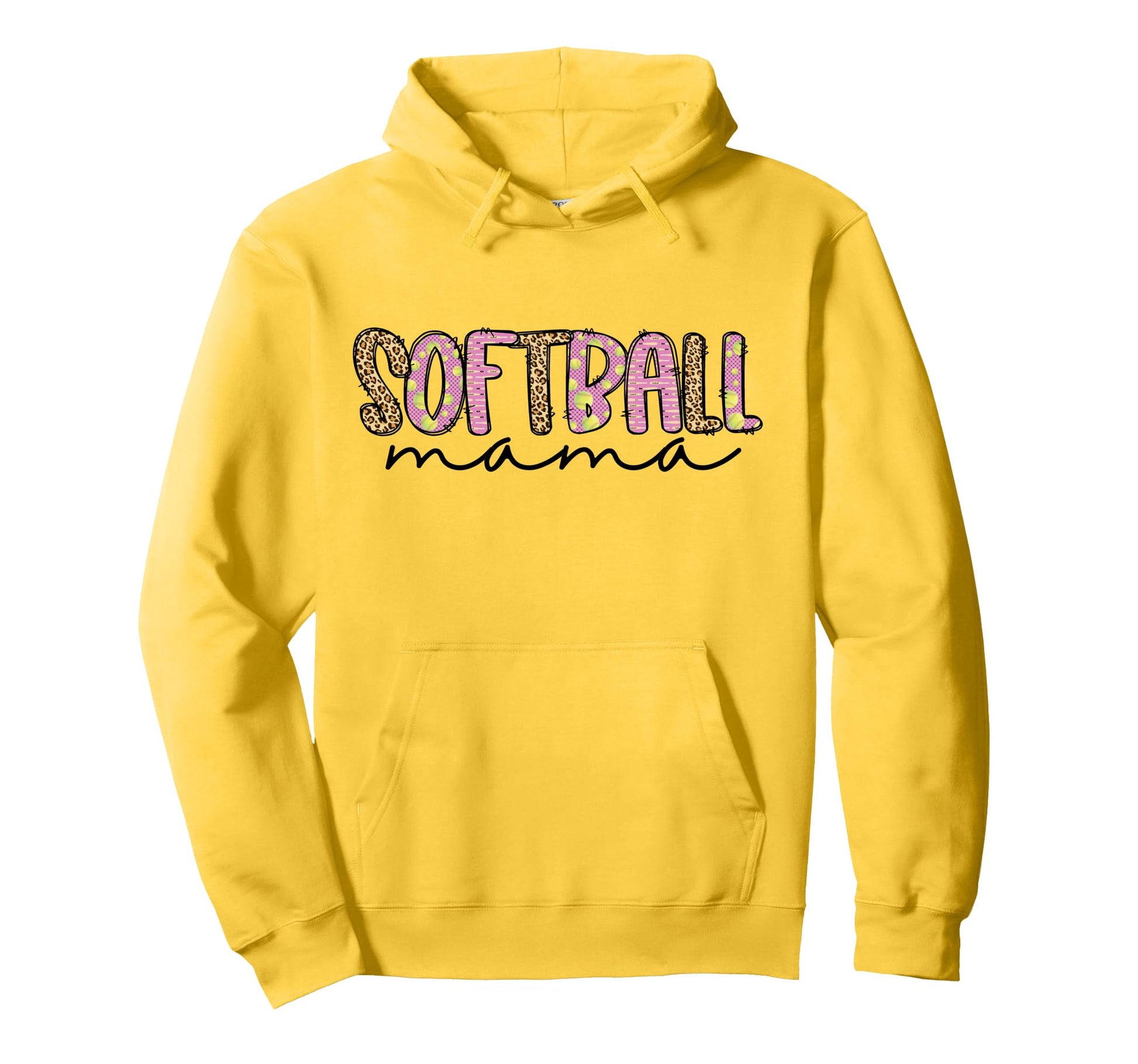 Softball Mom Player Team Mama Sports Hoodie - Fun Novelty Design Unisex - T-Shirt, Sweatshirt, Hoodie