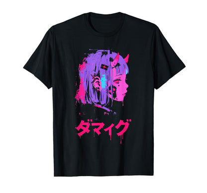Goth Grunge Demon Anime Waifu Horror Alt T-Shirt - Graphic Print Men Women - T-Shirt, Sweatshirt, Hoodie