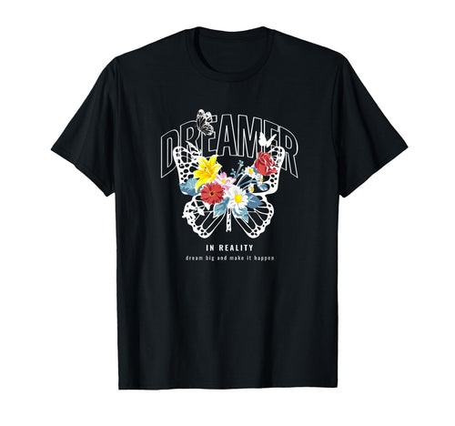 Butterfly Dreamer Y2K Grunge Aesthetic T-Shirt - Custom Art Print Unisex - T-Shirt, Sweatshirt, Hoodie