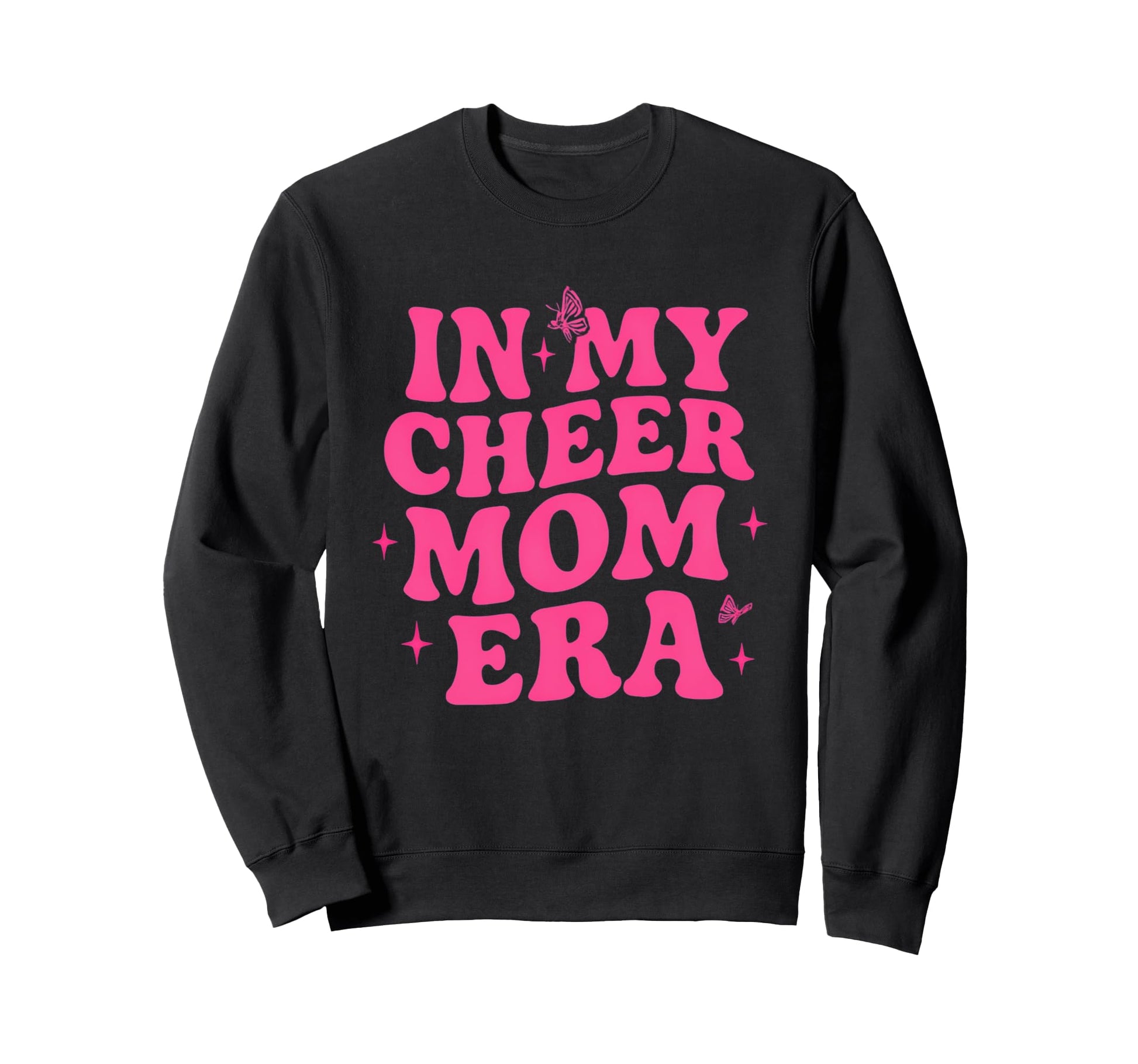 My Cheer Mom Era Groovy Cheer Mom Sweatshirt - Graphic Print Men Women - T-Shirt, Sweatshirt, Hoodie