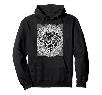 Vaporwave Aesthetic 80S 90S Baroque Eye Hoodie - Streetwear Style Unisex - T-Shirt, Sweatshirt, Hoodie